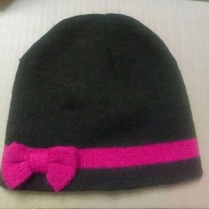 Cute Girls Knit Hat With Bow